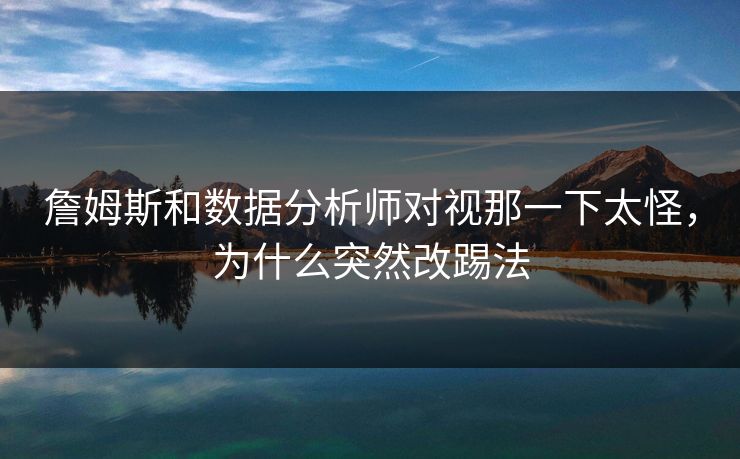 詹姆斯和数据分析师对视那一下太怪,为什么突然改踢法 詹姆斯和数据分析师对视那一下太怪,为什么突然改踢法