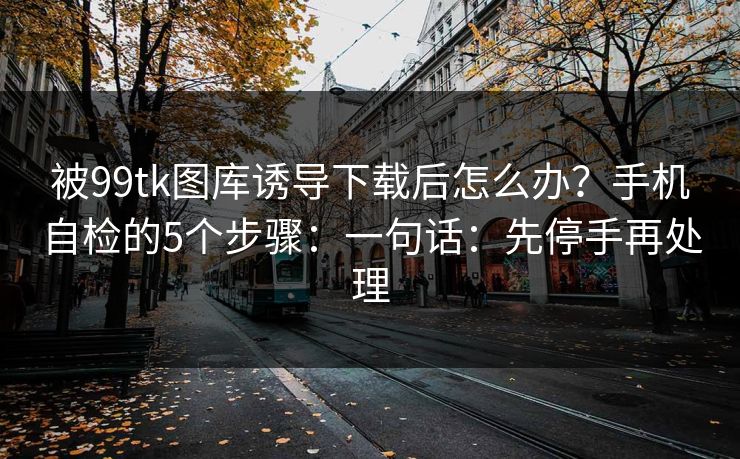 被99tk图库诱导下载后怎么办？手机自检的5个步骤：一句话：先停手再处理